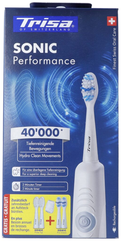 TRISA Sonic Performance brosse dent promo 5 refils