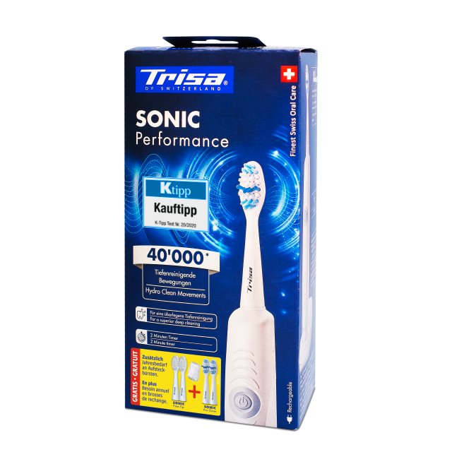 TRISA Sonic Performance brosse dent promo 5 refils