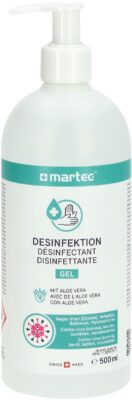 MARTEC Gel désinfectant pour mains pompe 500 ml