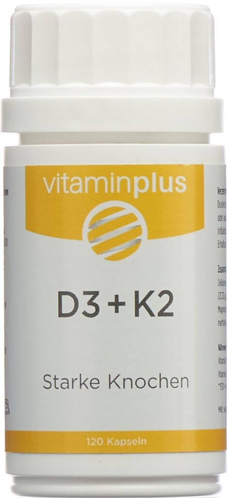 VITAMINPLUS D3+K2 caps bte 120 pce