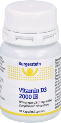 BURGERSTEIN Vitamin D3 caps 2000 UI bte 60 pce
