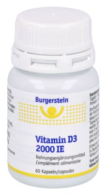 BURGERSTEIN Vitamin D3 caps 2000 UI bte 60 pce