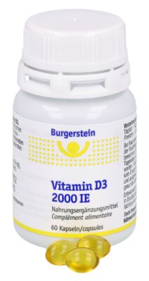 BURGERSTEIN Vitamin D3 caps 2000 UI bte 60 pce