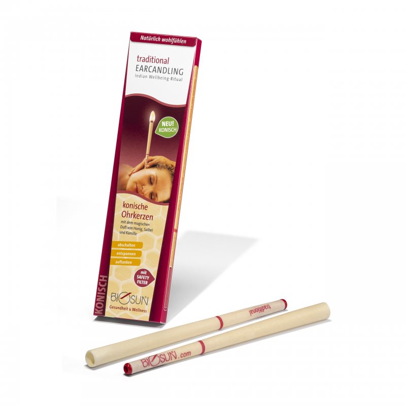 BIOSUN traditional bougie auriculaire con 1 paire
