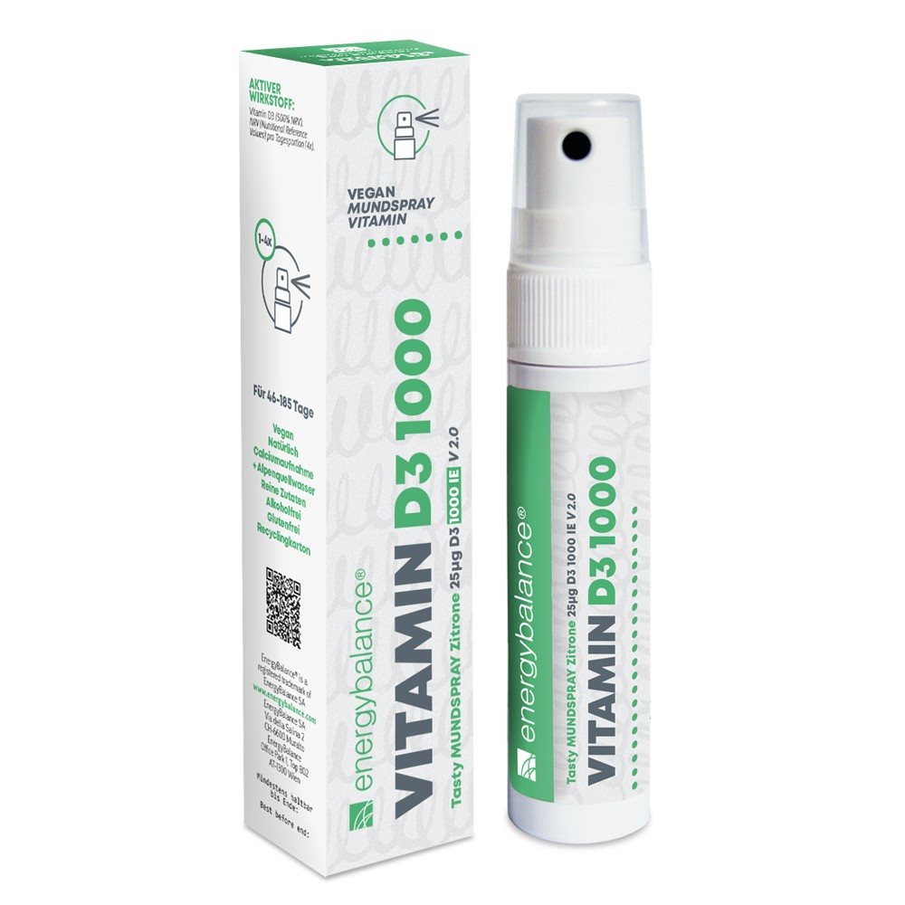 ENERGYBALANCE vit D3 1000 spr buc 25 mcg cit 25 ml