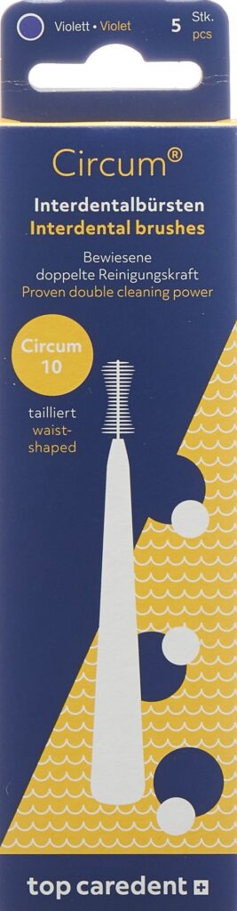 TOP CAREDENT Circum 10 brosse interd violet 5 pce