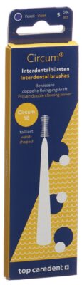 TOP CAREDENT Circum 10 brosse interd violet 5 pce