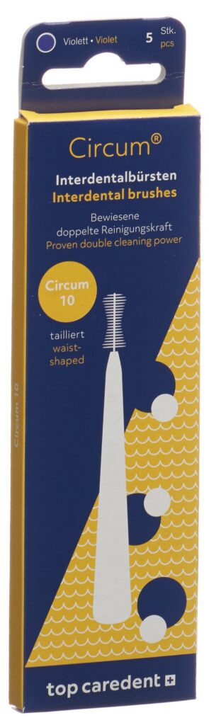 TOP CAREDENT Circum 10 brosse interd violet 5 pce