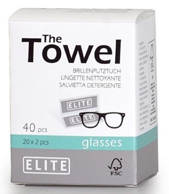 ELITE lingettes nettoyantes lunettes 40 pce