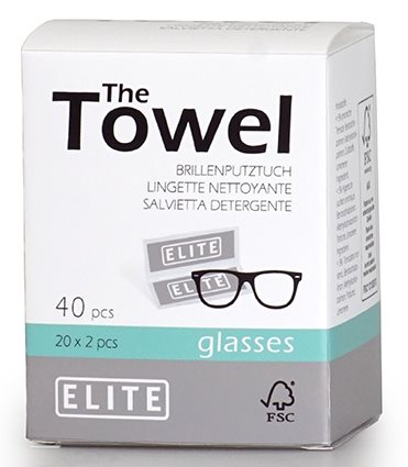 ELITE lingettes nettoyantes lunettes 40 pce