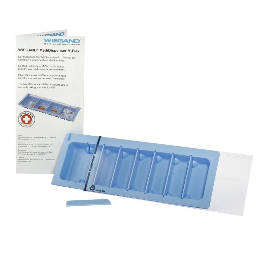 WIEGAND MediDistributeur M-Flex 22.8x8.1cm 7 sépar