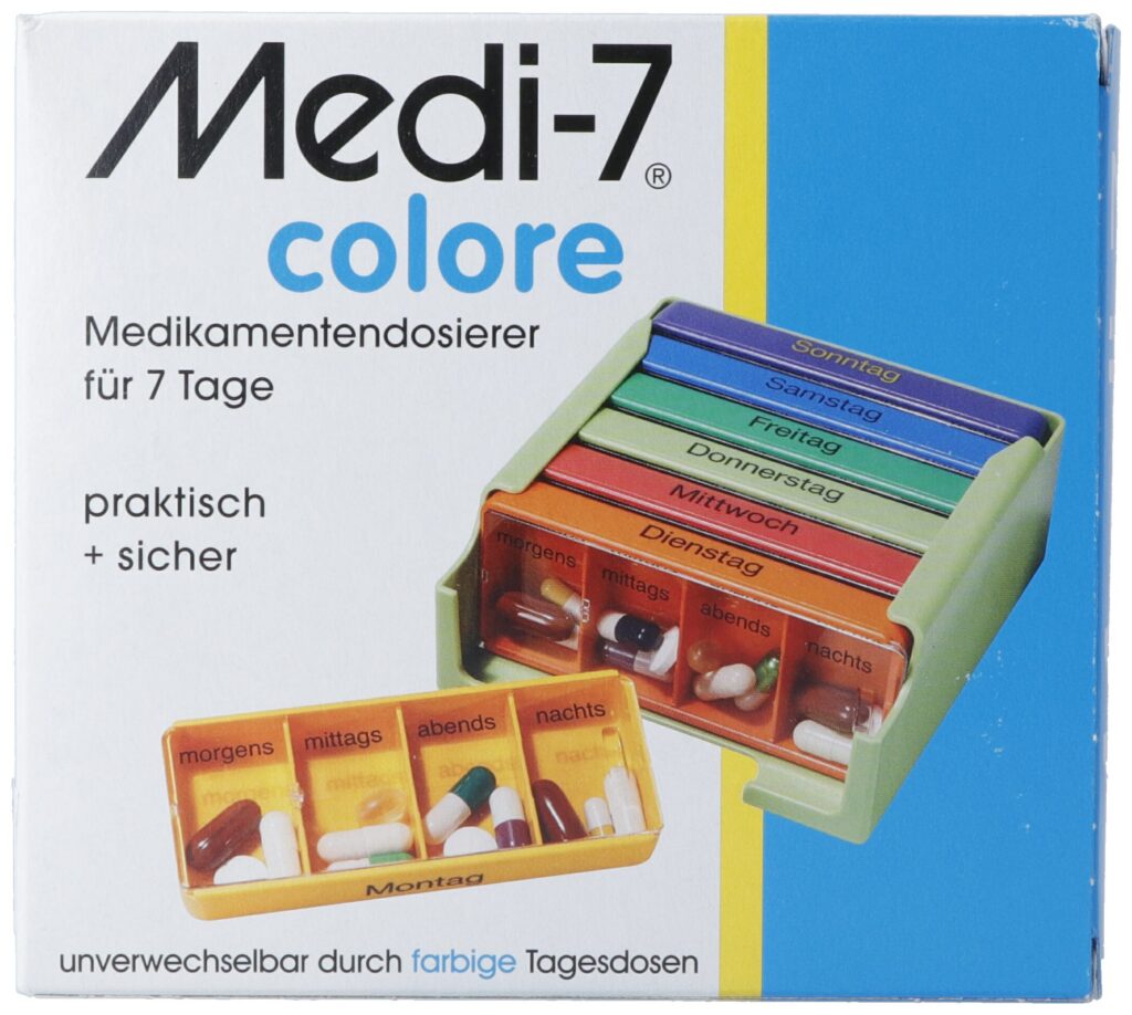 SAHAG Medi-7 pilulier 7 jours 4 cases jo multi all