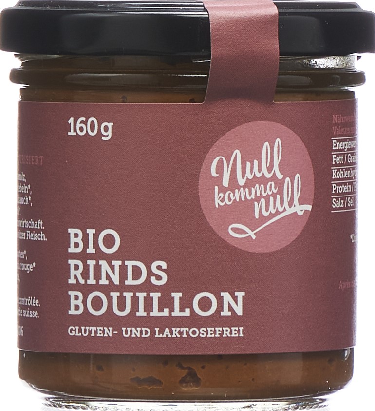 NULLKOMMANULL Bouillon de boeuf verre 160 g