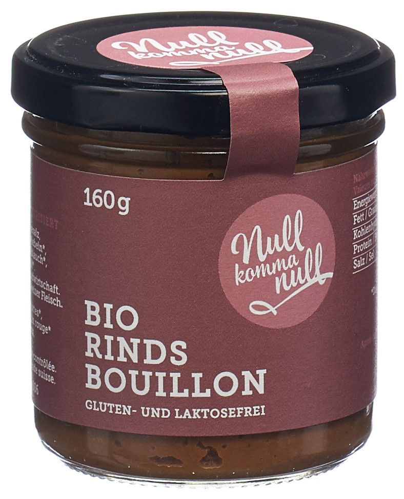 NULLKOMMANULL Bouillon de boeuf verre 160 g