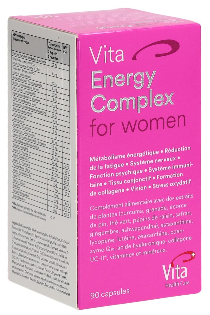 VITA ENERGY COMPLEX for women caps verre 90 pce