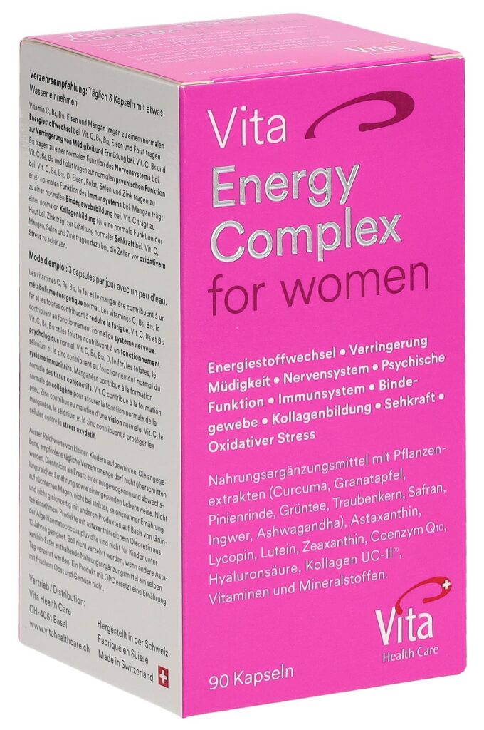 VITA ENERGY COMPLEX for women caps verre 90 pce