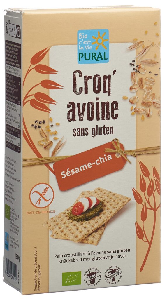 PURAL Croq'Hafer Sesam Chia glutenfrei 160 g