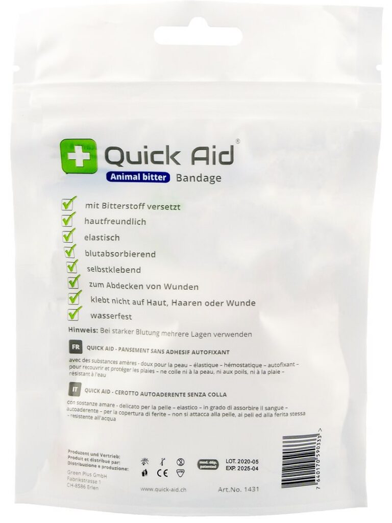 QUICK AID Animal Bitter Bandage 5x450cm