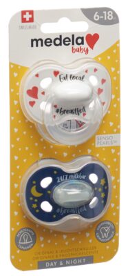 MEDELA Baby Nuggi Day&Night 6-18 breastfed 2 Stk