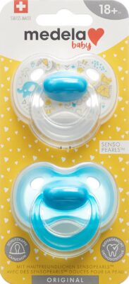 MEDELA Baby Sucette Original 18+ bleu 2 pce