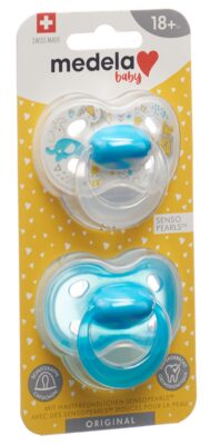 MEDELA Baby Sucette Original 18+ bleu 2 pce