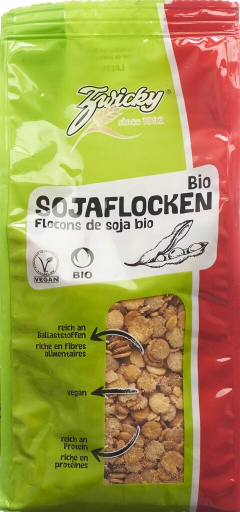 ZWICKY Flocons de soja Bio Bourgeon sach 500 g