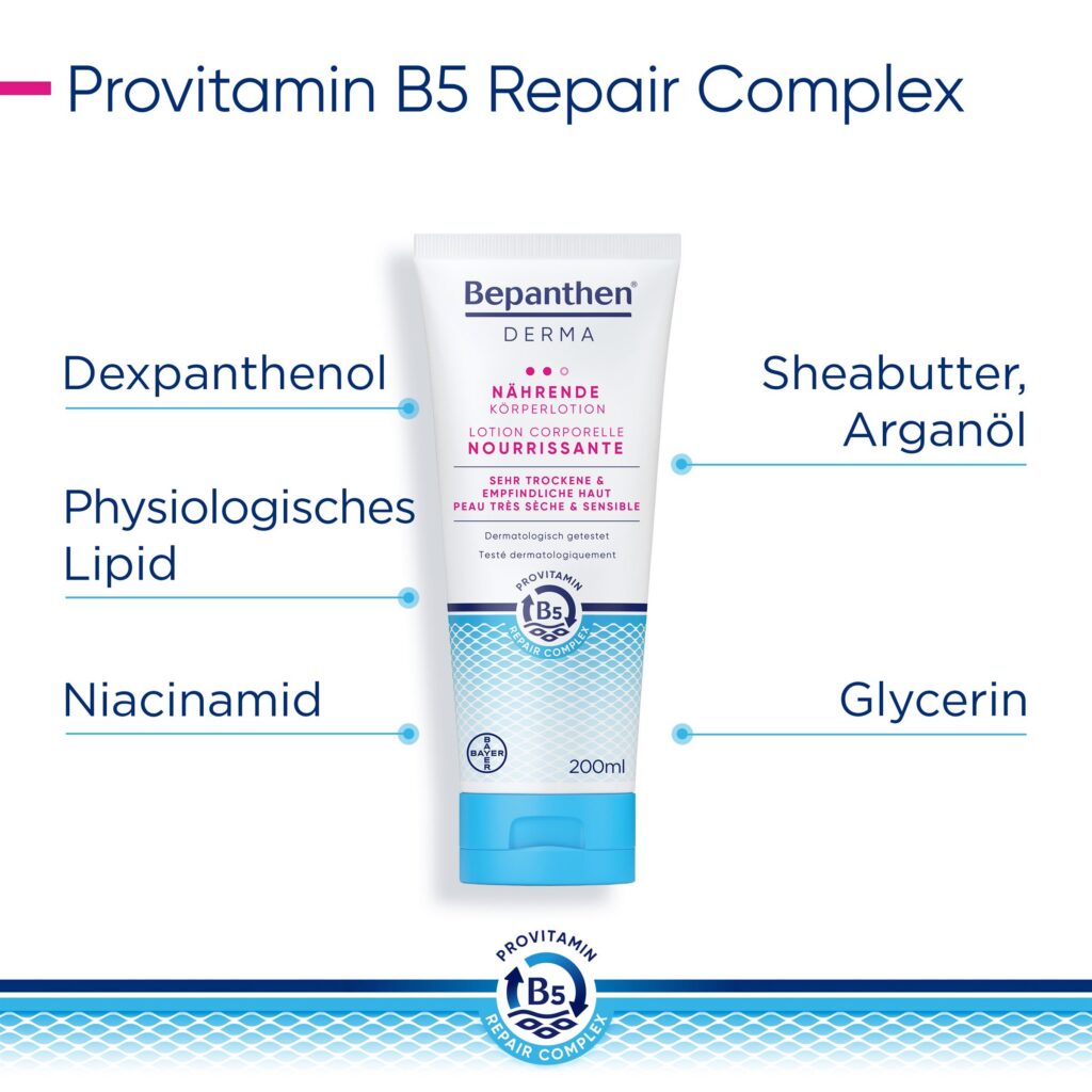 BEPANTHEN DERMA lot corporelle nourrissante 200 ml