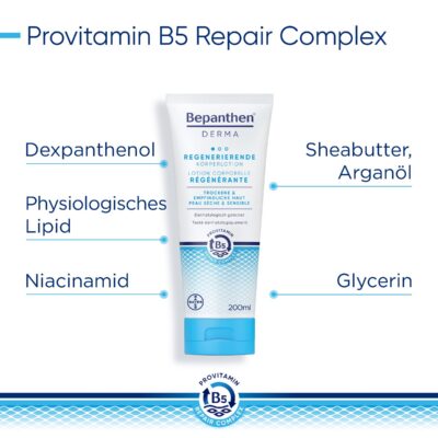 BEPANTHEN DERMA lot corporelle régénér tb 200 ml