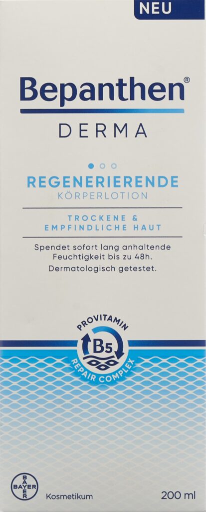 BEPANTHEN DERMA lot corporelle régénér tb 200 ml