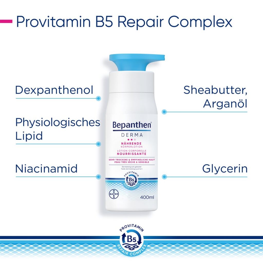 BEPANTHEN DERMA lot corporelle nourrissante 400 ml