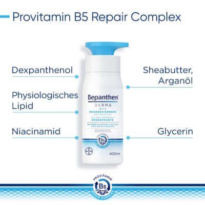 BEPANTHEN DERMA lot corporelle régénér dist 400 ml
