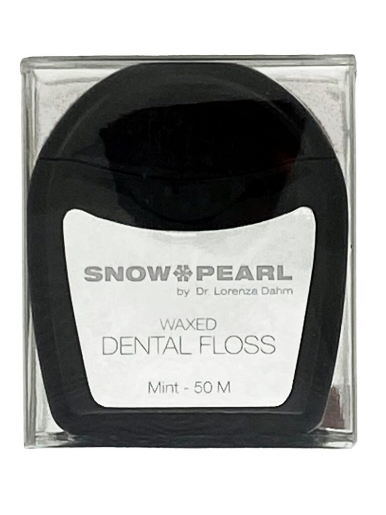 SNOW PEARL fil dentaire 50m ciré menthe