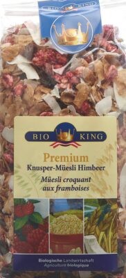BIOKING premium muesli croquant frambois bio 375 g