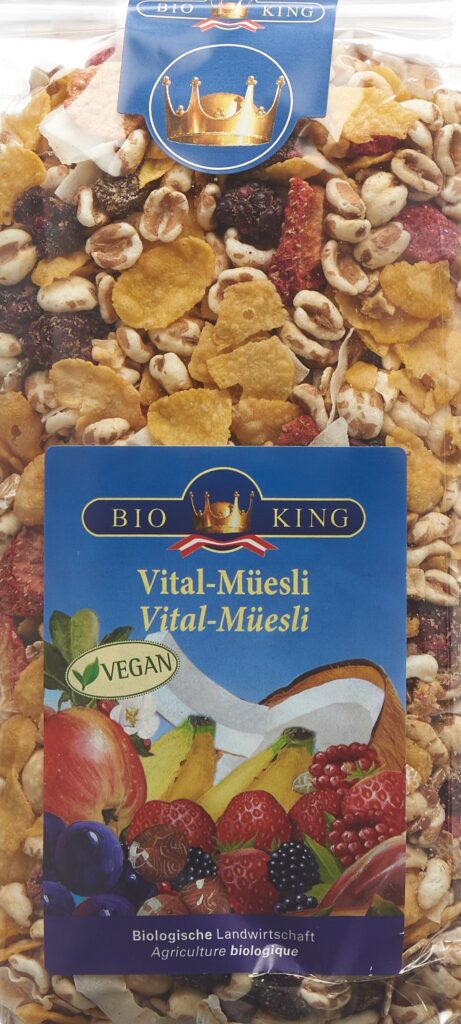 BIOKING vital muesli bio sach 375 g