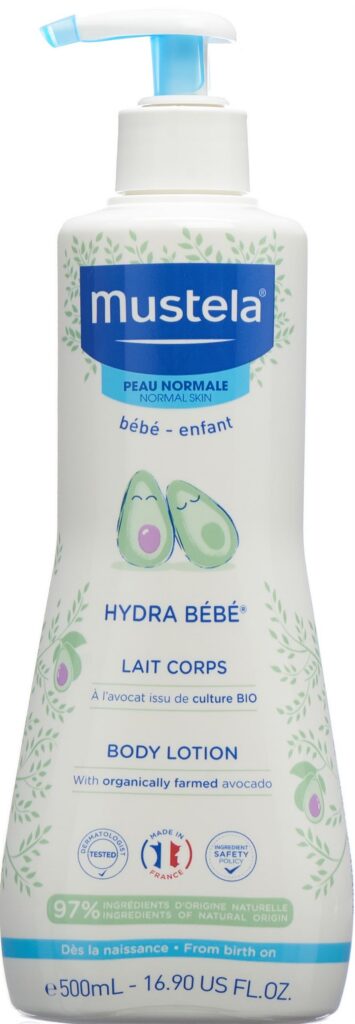 MUSTELA Hydra bébé lait corps peau normale 500 ml