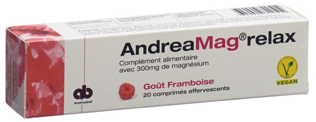 ANDREAMAG relax cpr eff goût framboise 20 pce