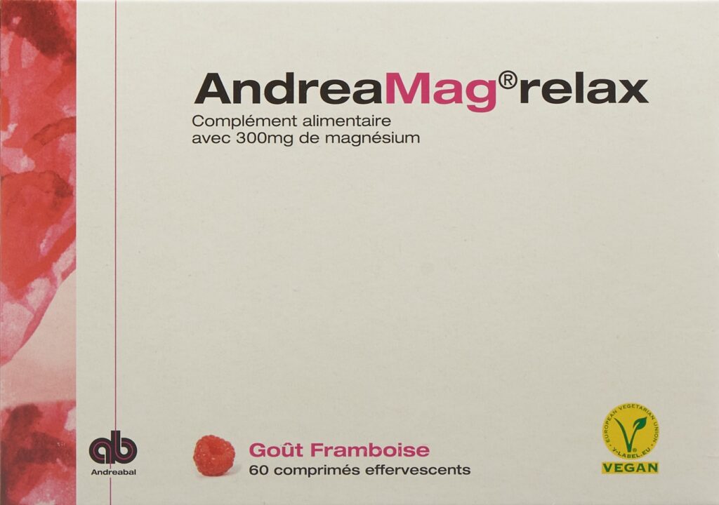 ANDREAMAG relax cpr eff goût framboise 60 pce