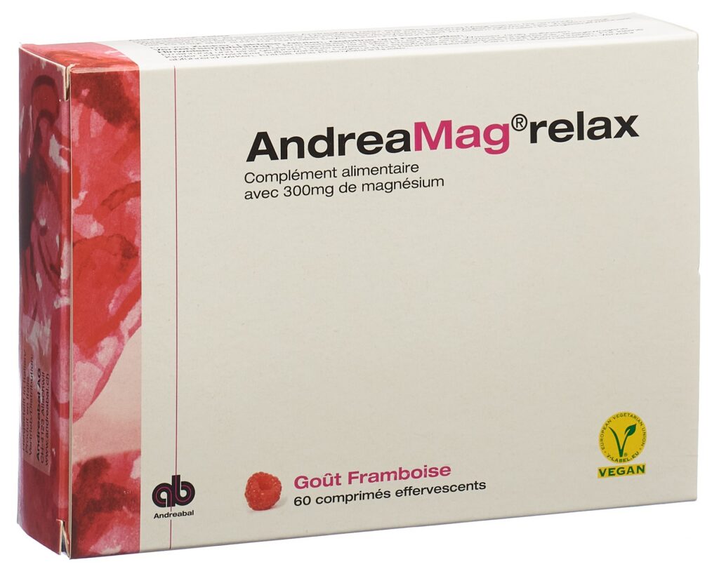 ANDREAMAG relax cpr eff goût framboise 60 pce