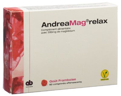 ANDREAMAG relax cpr eff goût framboise 60 pce
