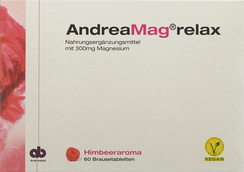 ANDREAMAG relax cpr eff goût framboise 60 pce