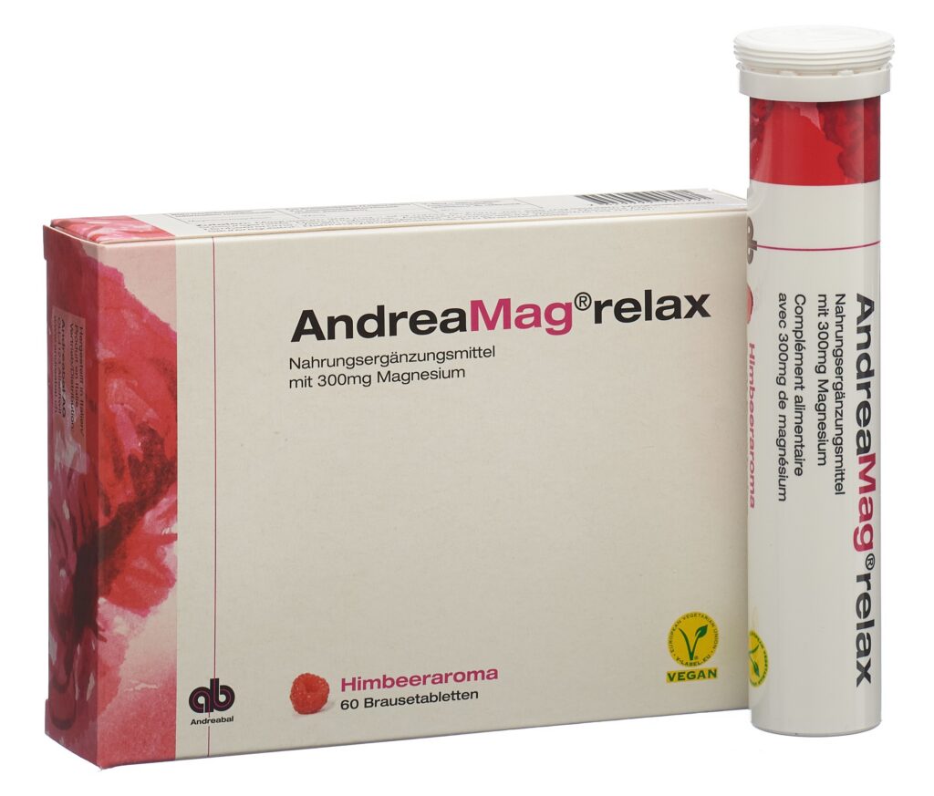 ANDREAMAG relax cpr eff goût framboise 60 pce