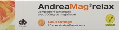 ANDREAMAG relax cpr eff goût orange 20 pce