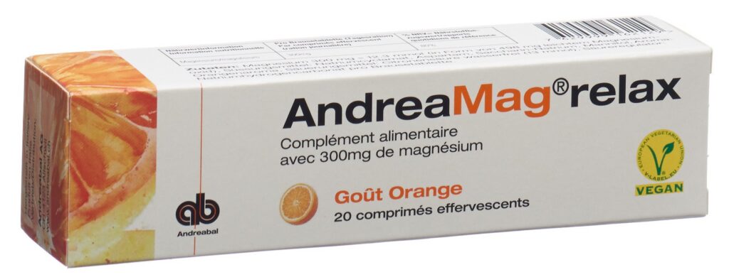 ANDREAMAG relax cpr eff goût orange 20 pce