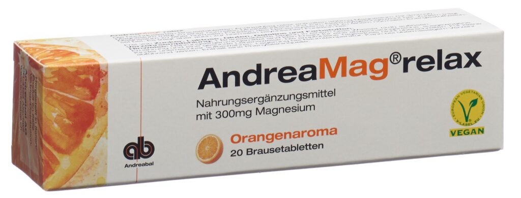ANDREAMAG relax cpr eff goût orange 20 pce