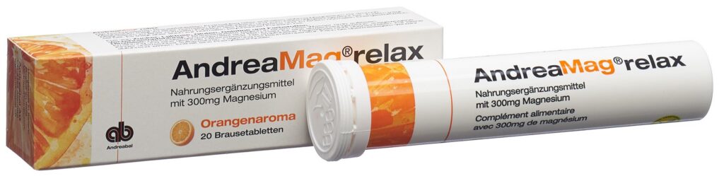 ANDREAMAG relax cpr eff goût orange 20 pce