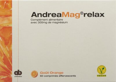 ANDREAMAG relax cpr eff goût orange 60 pce