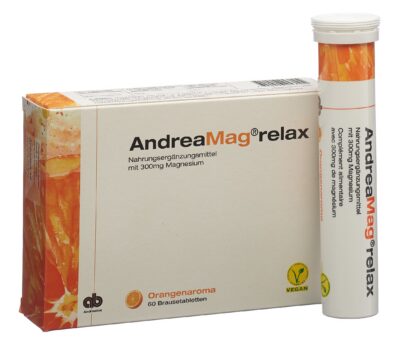 ANDREAMAG relax cpr eff goût orange 60 pce