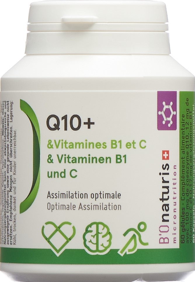 BIONATURIS Q10 + 100 mg caps bte 60 pce