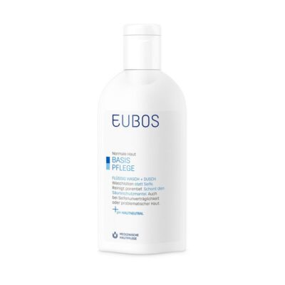 EUBOS savon liquide non parfumé bleu 200 ml