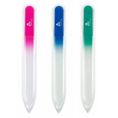 BORGHETTI Lime à ongles verre 13.5cm colorée ass